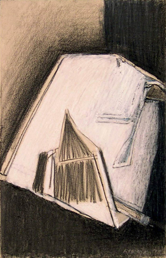 Untitled 1983 Graphite and water soluble crayon on paper 15 x 9 3:5